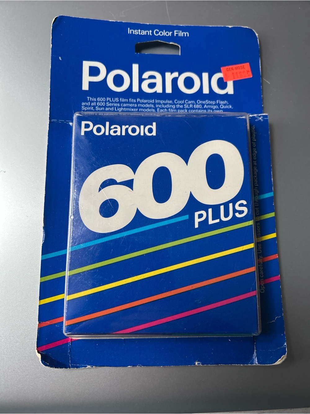 Polaroid 600 Plus Instant Color Camera Film Original Packaging EXPIRED